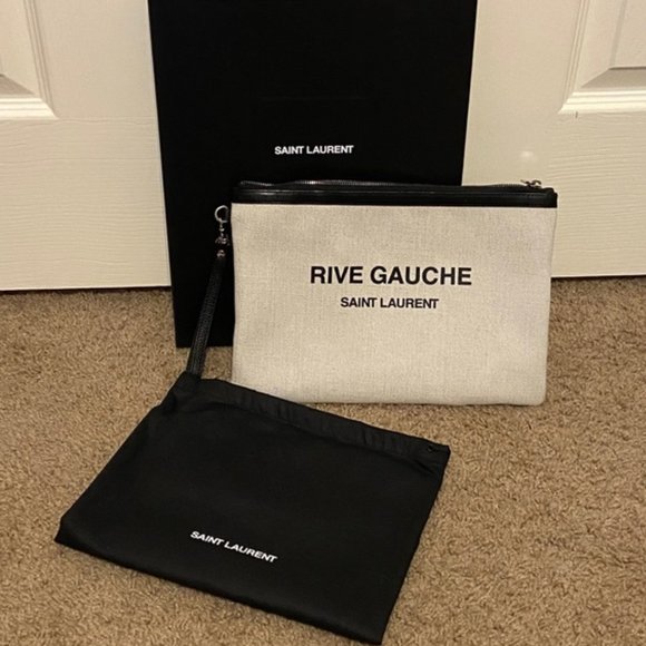 Saint Laurent Rive Gauche Wristlet - Picture 1 of 10